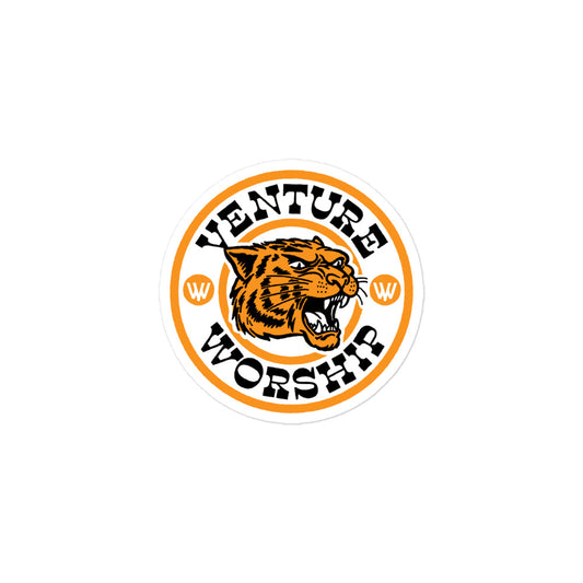 Venture Worship Tiger Sticker