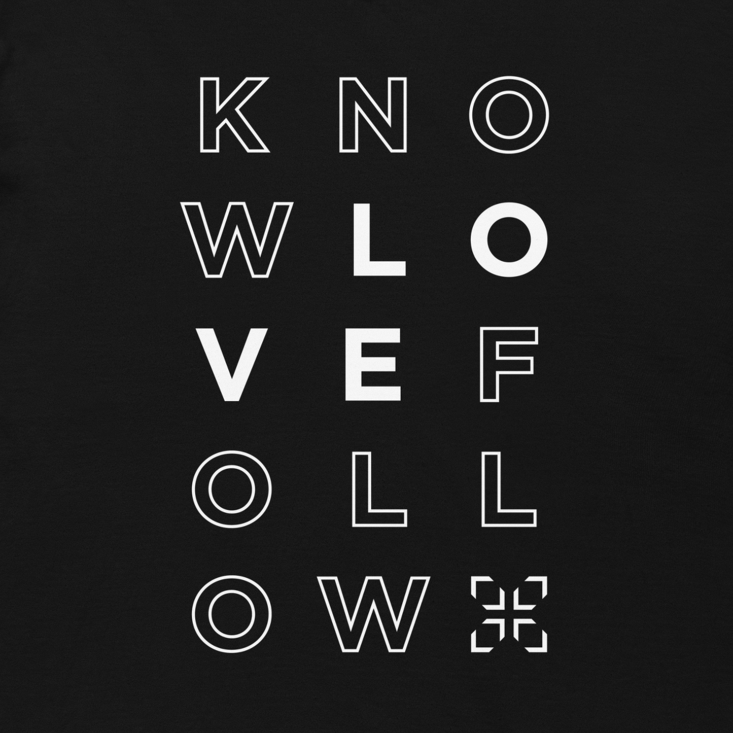 Know Love Follow Short-Sleeve Tee